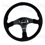 14" Ralliart Racing Black Stitching Suede Sport Steering Wheel Horn Button New. Fixed Price $72.88.