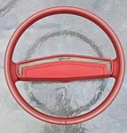 1976 1977 Monte Carlo Malibu Red Steering Wheel 9759465. Fixed Price $250.00.