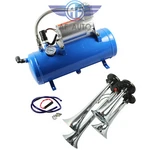 Volt 4 Trumpet 150DB Air Horn Compressor 3FT Hose Train 125 Psi Kit Truck. Fixed Price $209.99.