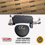 Lexus IS-250, 300, 350, 200T 2014-2016 Steering Wheel And Driver Knee Airbag Oem. Fixed Price $749.00.