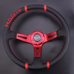 Red 14IN 350MM Deep Dish Sport Racing Drifting Steering Wheel Aluminum Universal. Fixed Price $35.55.