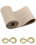Belinous Leather Steering Wheel Cover Lace Up, Stitch On XL1, Light Beige. Fixed Price $29.05.