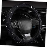 Women Fashion Velvet Bling Steering Wheel Cover With Diamonds, 15 Inch Black. Fixed Price $18.10.