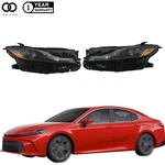 For 2025 Toyota Camry Headlights Assembly Led Black Left+right Side Single Lens. Fixed Price $309.57.
