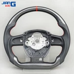 Carbon Fiber Perforated Flat Steering Wheel Audi 2004-2012 A4 2008-2020 A5. Fixed Price $299.00.