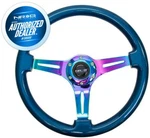 New Nrg Steering Wheel Classic Wood Grain Neochrome Center +hardware ST-015MC-BL. Fixed Price $160.00.