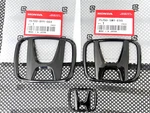 3PCS Black Front Rear Steering Emblem For Honda Civic Si Lx Sedan 16-2021 Jdm. Fixed Price $19.99.