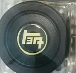Teq Black & Gold Oldschool Emblem With Sparco Horn Button 01597P. Fixed Price $30.08.