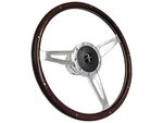 1965-67 Ford Mustang Shelby Style Espresso Wood Steering Wheel Kit, Running Pony. Fixed Price $407.99.