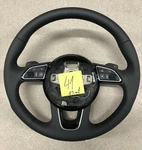 Audi Q3, Quattro Smooth Black Finish Leather Steering Wheel - 8U0419091 #41. Fixed Price $318.00.