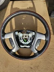 2007-11 Cadillac Escalade Steering Wheel Leather Red Woodgrain Trim Oem. Fixed Price $125.00.