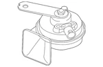 Genuine Porsche Low Note Horn 991-635-160-01. Fixed Price $123.52.