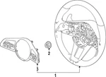 Genuine Nissan Steering Wheel 48430-6GP2A. Fixed Price $1278.25.