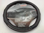 Alpena 10316 Steering Wheel Cover Black W/ Red Stitch Chrome Trim 14.5"-15.5". Fixed Price $16.16.