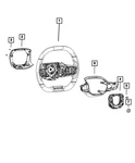 Genuine Mopar Steering Wheel Bezel Kit 7XG59SZLAA. Fixed Price $58.09.