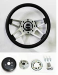 Grant Black 4 Spoke Steering Wheel 13 1/2 Fits Jeep Cj Yj Wrangler Cherokee. Fixed Price $159.49.