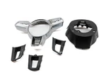 2018 Porsche Macan (95B) Steering Wheel Trim Set (black & Silver). Fixed Price $213.74.
