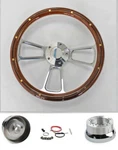 60-73 All Vw Volkswagen Beetle Bug Mahogany And Billet Steering Wheel 14". Fixed Price $224.29.