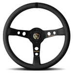 Momo MOD.07 Anniversario Steering Wheel - Black Leather Spokes 350MM. Fixed Price $487.73.