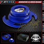 Nrg Gen 3.0 Racing Steering Wheel 2.5" Short 6-HOLE Quick Release Adaptor Blue. Fixed Price $176.00.