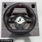 For 2004-2010 Audi B7 A3 A4 A5 RS4 RS5 Q7 Full Leather Steering Wheel Flat. Fixed Price $269.00.