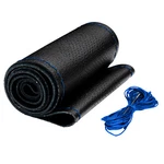 Genuine Leather Diy Car Steering Wheel Cover Anti-slip For 15",38 Cm Black Blue,. Fixed Price $13.99.