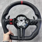 For Bmw Custom Flat Bottom Steering Wheel F20 F22 F30 F32 F36 M2 M4 (M3-RED). Fixed Price $220.00.