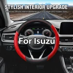 For Isuzu Steering Wheel Cover Suv Truck Sport Grip Carbon Nappa Leather. Fixed Price $23.99.