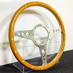 Moto-lita MARK3 MK3 Steering Wheel 33 Wood Flat Spoke 9 Hole Vintage Authentic. Fixed Price $319.99.