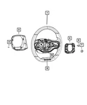 Genuine Mopar Steering Wheel 7JP521A6AC. Fixed Price $1247.45.