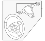 Genuine Volkswagen Steering Wheel 5C0-419-091-BL-E74. Fixed Price $352.51.