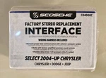 Scosche CR4000C Factory Stereo Replacement Interface Select 2004 & Up Chrysler. Fixed Price $39.99.