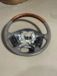 03-06 Lincoln Ls Leather & Wood Steering Wheel, Dark Stone (clean). Fixed Price $32.00.
