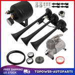 150DB 12V 3 Trumpets 0.5G Air Tank Horn Kit 150PSI For Truck Car Suv Train. Fixed Price $110.75.