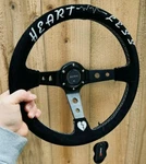 3"DEEP Dish Jdm 6-BOLT Steering Wheel Racetrack Strong Grip Suede Leather. Fixed Price $84.95.