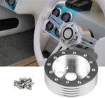 Rulline Steering Wheel Hub Adapter Conversion Spacer 6 1", Silver. Fixed Price $20.65.