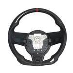 Carbon Fiber Steering Wheel,d-shaped Flat Bottom Perforated Leather Grip Hand.... Fixed Price $437.57.