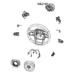 For Ram 1500 2019 Mopar 68406191AA Steering Column Wiring Harness. Fixed Price $57.71.