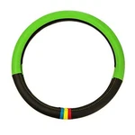 Full Spectrum Microfiber Leather Steering Wheel Cover Universal Fit Green. Fixed Price $24.95.