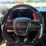 Real Carbon Fiber Steering Wheel For Dodge Charger Challenger Hellcat Srt 2015+. Fixed Price $229.60.