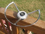 1958 Ford Fairlane 500 Factory Steering Wheel Horn. Fixed Price $60.00.
