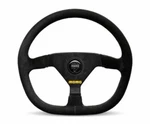 Momo Steering Wheel Mod Black Suede 350MM R1988/35S. Fixed Price $253.00.