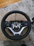 Black Leather Steering Wheel Dx Ex-l Fits 2012 2013 2014 2015 Honda Civic Oem. Fixed Price $299.00.
