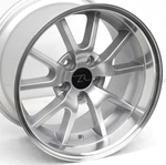 17" Silver Machined Lip FR500 Replica Wheels 17X9 17X10.5 5X114.3 Mustang 94-04. Fixed Price $799.00.
