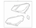 Genuine Headlamp Assembly Right Front 207-820-84-61-64. Fixed Price $1215.40.