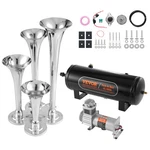 Vevor Train Horns Kit 4 Trumpet Air 160 Psi Compressor 2.6 Gal Tank. Fixed Price $167.90.