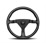 Momo MCL32BK3B Steering Wheel Monte Carlo 3-SPOKE Black Leather Grip. Fixed Price $249.00.