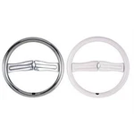 Amf Early, Steel Chrome Steering Wheel, Pedal Car Parts. Fixed Price $44.99.