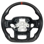 Pofenze Carbon Fiber Steering Wheel Ford F-150 2021-2025 Paddle Cutout Red. Fixed Price $279.88.