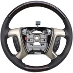 Ebony Leather & Wood Steering Wheel Assembly 2013-15 Gmc Acadia Denali 22818078. Fixed Price $219.77.